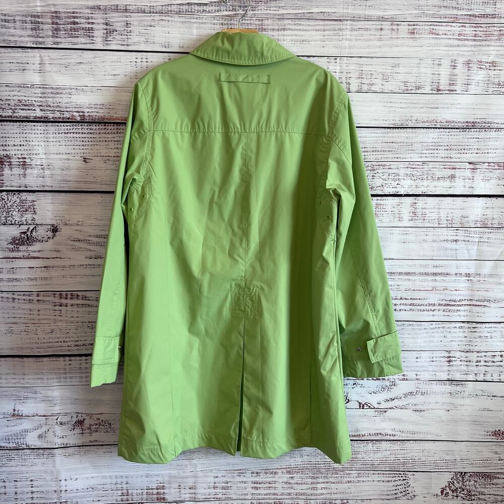 White Stag Lime Green Floral Lining Lightweight Rain Jacket Women's 12/14 - Picture 2 of 14